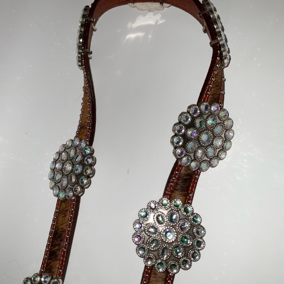 SSM Leather & Rhinestone Belt Size L - Picture 13 of 16